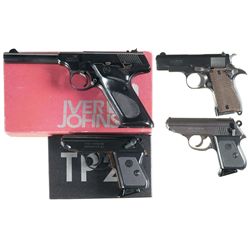 Collector's Lot of Four Iver Johnson Semi-Automatic Pistols -A) Iver Johnson Trailsman Single Action
