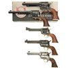Image 1 : Collector's Lot of Five Iver Johnson Marked Single Action Army Style Revolvers -A) Iver Johnson/Uber