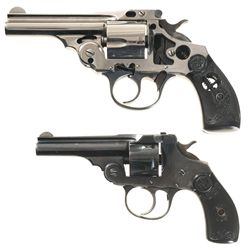Collector's Lot of Two Iver Johnson Double Action Revolvers -A) Iver Johnson Safety Automatic Cutawa