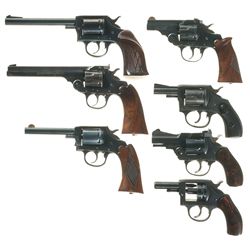Collector's Lot of Seven Iver Johnson Double Action Revolvers -A) Iver Johnson Target Model 55 Revol