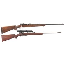 Collector's Lot of Two Winchester Bolt Action Rifles -A) Very Late Winchester Model 54 Rifle