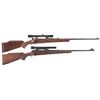 Image 1 : Two Winchester Bolt Action Rifles with Scopes -A) Winchester Model 54 Rifle