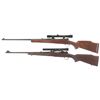 Image 2 : Two Winchester Bolt Action Rifles with Scopes -A) Winchester Model 54 Rifle
