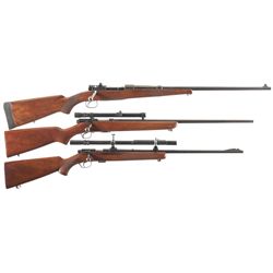 Collector's Lot of Three Winchester Bolt Action Rifles -A) Winchester Model 54 Rifle