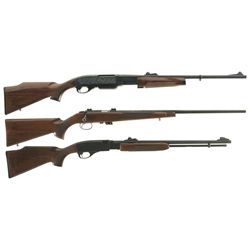 Three Remington Rifles -A) Remington Model 7600 Slide Action Rifle