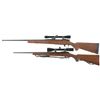 Image 2 : Two Scoped Bolt Action Rifles with Cases -A) Weatherby Vanguard Rifle