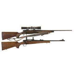 Two Remington Bolt Action Rifles -A) Remington Model 700 Mountain Rifle with Scope