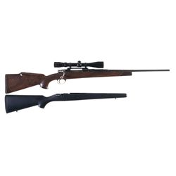 Belgium Browning Hi Power Rifle with Scope and Extra Synthetic Stock