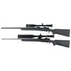 Image 2 : Two Winchester Model 70 Bolt Action Rifles with Scopes -A) Winchester Model 70 Sporter Varmint Rifle