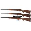 Image 2 : Three Bolt Action Rifles -A) Weatherby Deluxe Mark XXII Rifle with Box