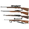 Image 2 : Four Semi-Automatic Rifles -A) Winchester Model 100 Rifle with Scope