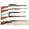 Image 1 : Five Rifles -A) Winchester Model 255 Lever Action Rifle with Scope