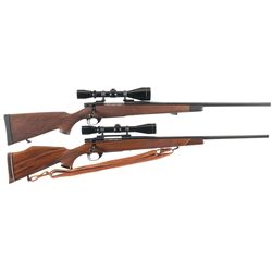 Two Scoped Weatherby Bolt Action Rifles -A) Weatherby Vanguard Rifle