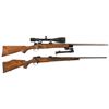 Image 1 : Two Bolt Action Rifles -A) Custom Mauser Bolt Action Rifle with Scope