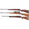 Image 2 : Three Sporting Rifles -A) Belgian FN Mauser Bolt Action Rifle