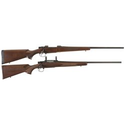 Two Bolt Action Rifles -A) CZ Model 550 Rifle