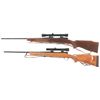 Image 2 : Two Custom Pre-64 Winchester Model 70 Bolt Action Rifles with Scopes -A) Winchester Model 70 Rifle