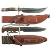 Image 1 : Two Randall Knives with Sheaths, Including a Knife Society Bear Bowie