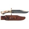 Image 1 : Randall Model 12-11 Smithsonian Bowie Knife with Stag Handle and Sheath