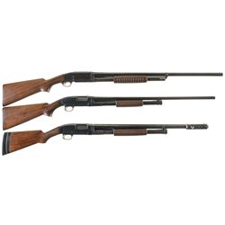 Three Slide Action Shotguns -A) Remington Model 10 Shotgun