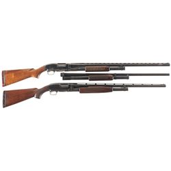 Collector's Lot of Two Winchester Model 12 Slide Action Shotguns -A) Winchester Model 12 Heavy Duck 