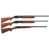 Image 1 : Three Shotguns -A) Remington Model 1100 Semi-Automatic Shotgun