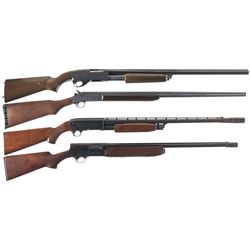 Four Shotguns -A) Stevens Model 67 Slide Action Shotgun