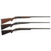 Image 1 : Three Side by Side Hammerless Shotguns -A) Winchester Model 24 Shotgun