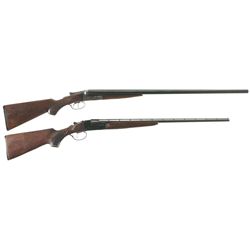 Collector's Lot of Two Side by Side American Shotguns -A) A.H. Fox Sterlingworth Shotgun