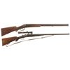 Image 1 : Collector's Lot of Two German Hammer Combination Guns -A) P. Oberhammer Over/Under Damascus Barreled