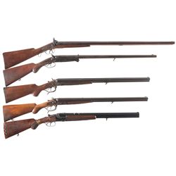 Collector's Lot of Five Combination Guns -A) Unmarked Percussion Cape Gun