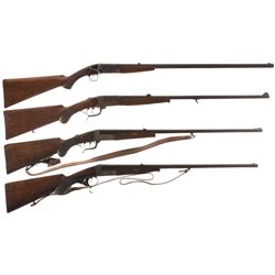 Four Breech Loading Single Shot Rifles -A) C.S.L. London Army & Navy Rifle