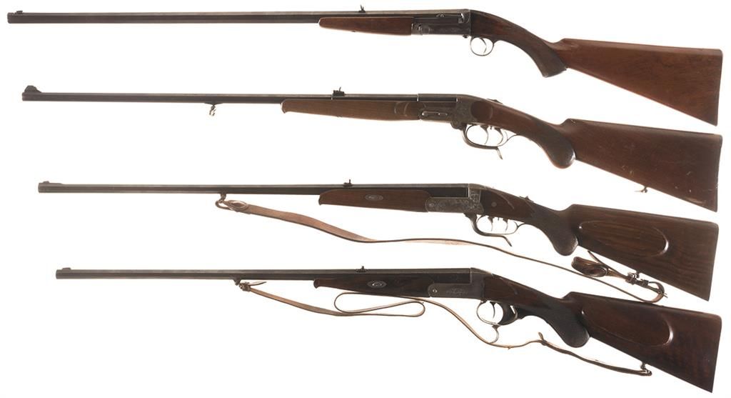 Four Breech Loading Single Shot Rifles -A) C.S.L. London Army & Navy Rifle
