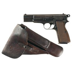 Nazi Occupation Fabrique Nationale High Power Semi-Automatic Pistol