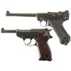 Image 1 : Two German Semi-Automatic Pistols -A) Blank Chamber DWM Luger Pistol