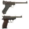 Image 2 : Two German Semi-Automatic Pistols -A) Blank Chamber DWM Luger Pistol