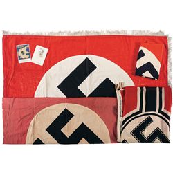 World War II Nazi Style Flags, Banners and Postcards