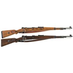 Two World War II Nazi K98 Bolt Action Rifles -A) "ce" Code 43 Dated Model 98 Rifle