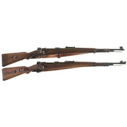 Two Mauser Bolt Action Rifles -A) Portuguese Contract Mauser K98 Rifle with Sling