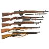 Image 1 : Five Military Rifles -A) Egyptian Hakim Semi-Automatic Rifle with Bayonet