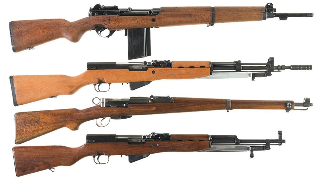 Four European Military Rifles -A) Argentine Contract FN Model 1949 Semi ...