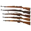 Image 2 : Five European Military Bolt Action Rifles -A) "dou/44" Code Mauser Rifle
