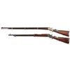 Image 2 : Two Rolling Block Rifles -A) Danish Remington Model 1867 Rolling Block Rifle