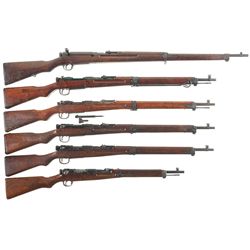 Six World War II Japanese Bolt Action Military Long Arms -A) Kokura Type 38 Rifle
