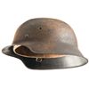 Image 2 : German Style Model 1942 Stahlhelm with Single SS Decal and Camouflage Paint Finish