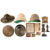 Image 1 : Grouping of Military Style Items Including Medals and Helmets