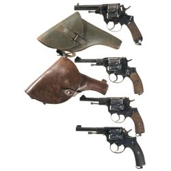 Four European Double Action Revolvers -A) V. Bernardelli Revolver with Holster