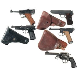 Four Semi-Automatic Pistols and One Revolver -A) Stoeger/Erma .22 Luger Pistol