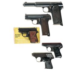 Five European Semi-Automatic Pistols -A) Astra Model 1921 (400) Pistol