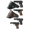 Image 1 : Four European Semi-Automatic Pistols -A) Nazi Proofed Cz "fnh" Code Model 27 with Holster